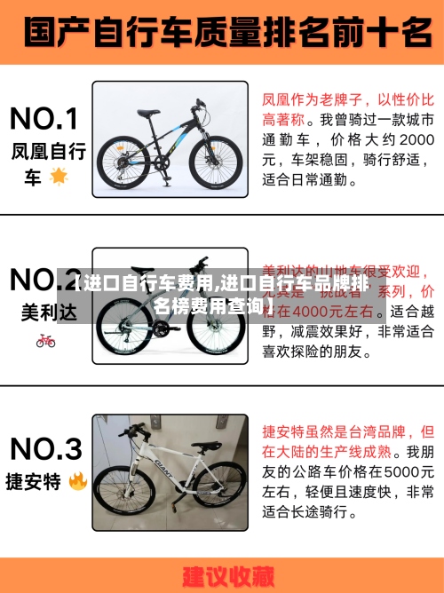 【进口自行车费用,进口自行车品牌排名榜费用查询】-第3张图片