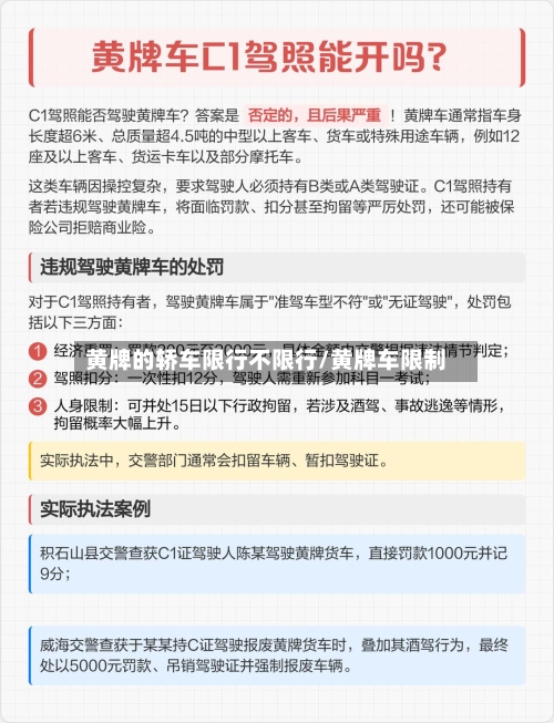 黄牌的轿车限行不限行/黄牌车限制-第2张图片