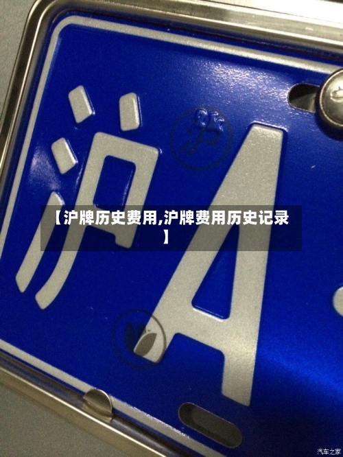 【沪牌历史费用,沪牌费用历史记录】-第3张图片