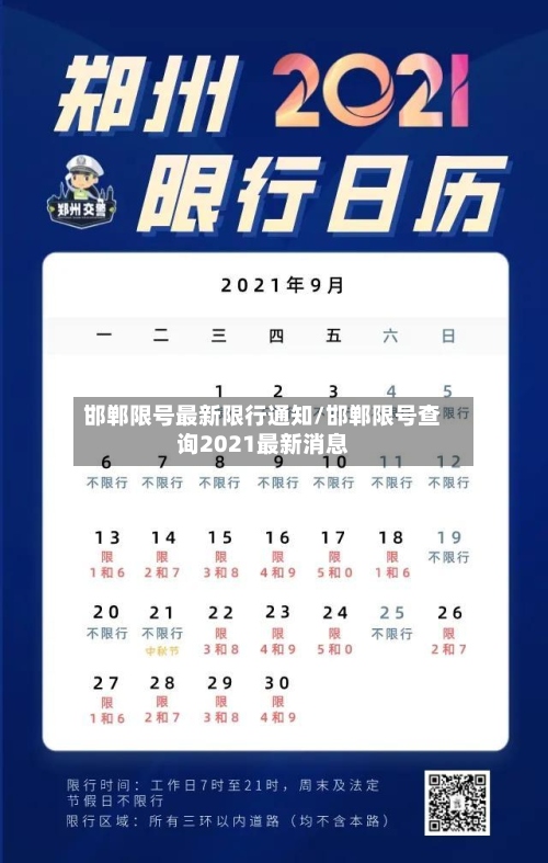 邯郸限号最新限行通知/邯郸限号查询2021最新消息-第2张图片