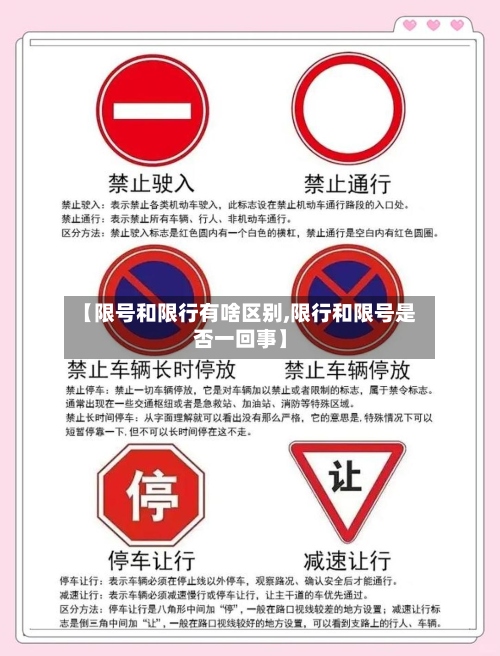【限号和限行有啥区别,限行和限号是否一回事】
