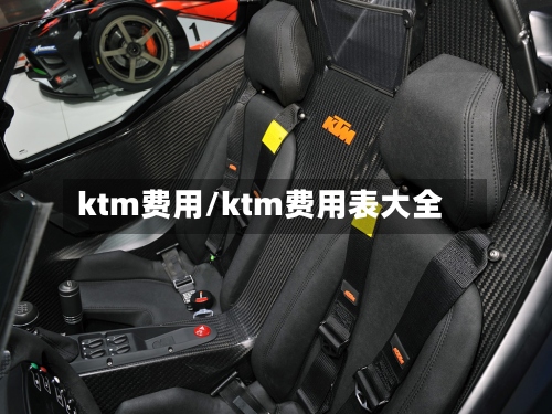 ktm费用/ktm费用表大全-第2张图片