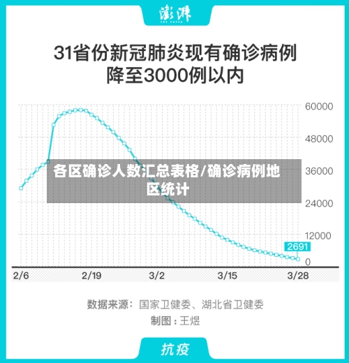 各区确诊人数汇总表格/确诊病例地区统计