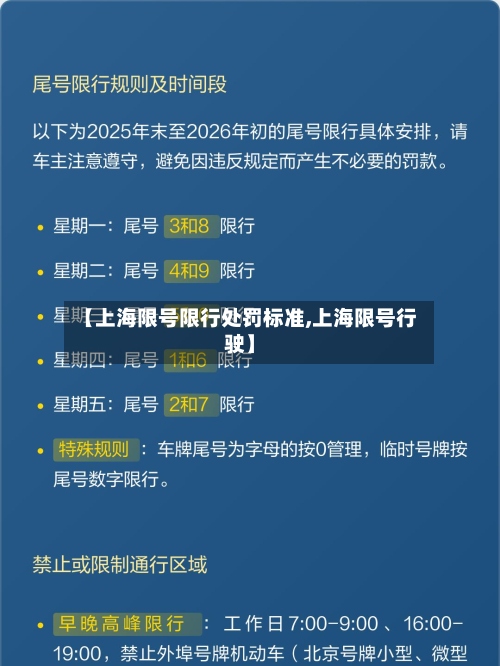 【上海限号限行处罚标准,上海限号行驶】-第3张图片