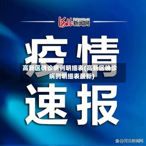 高新区确诊病例明细表(高新区确诊病例明细表最新)-第3张图片
