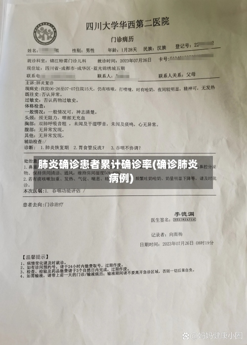 肺炎确诊患者累计确诊率(确诊肺炎病例)