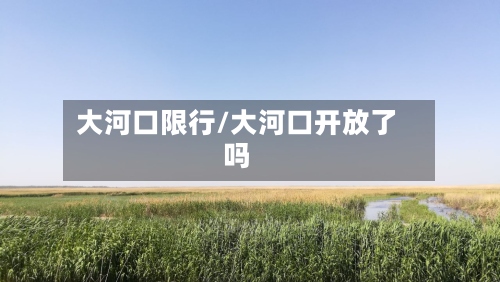 大河口限行/大河口开放了吗