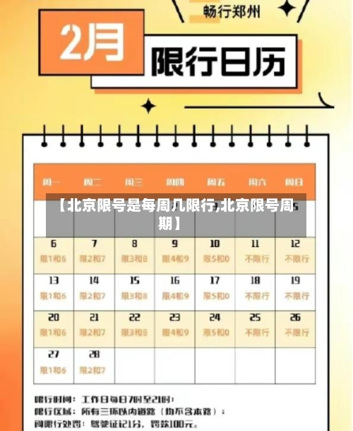 【北京限号是每周几限行,北京限号周期】-第2张图片