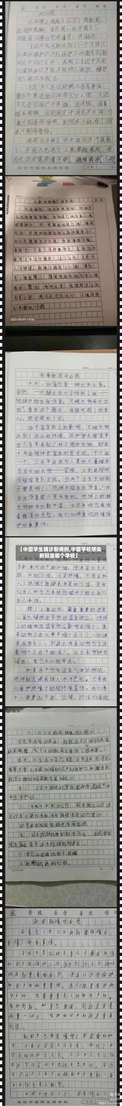 【中国学生确诊新病例,中国学校感染新冠是哪个学校】-第2张图片