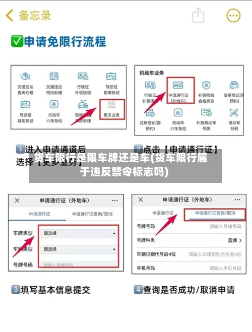 货车限行是限车牌还是车(货车限行属于违反禁令标志吗)