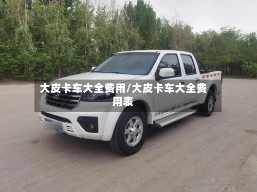 大皮卡车大全费用/大皮卡车大全费用表