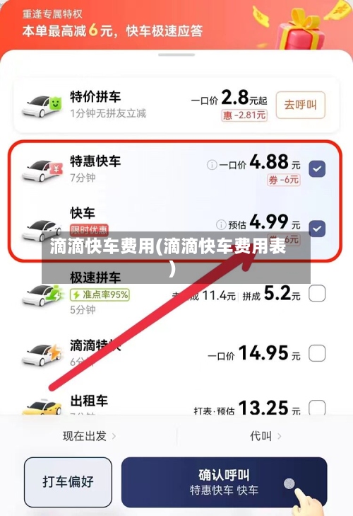 滴滴快车费用(滴滴快车费用表)-第2张图片