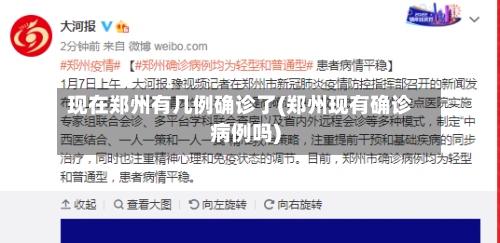 现在郑州有几例确诊了(郑州现有确诊病例吗)-第3张图片