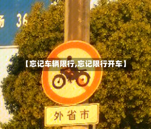 【忘记车辆限行,忘记限行开车】