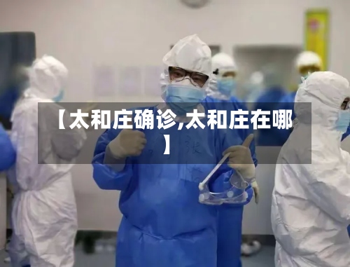 【太和庄确诊,太和庄在哪】