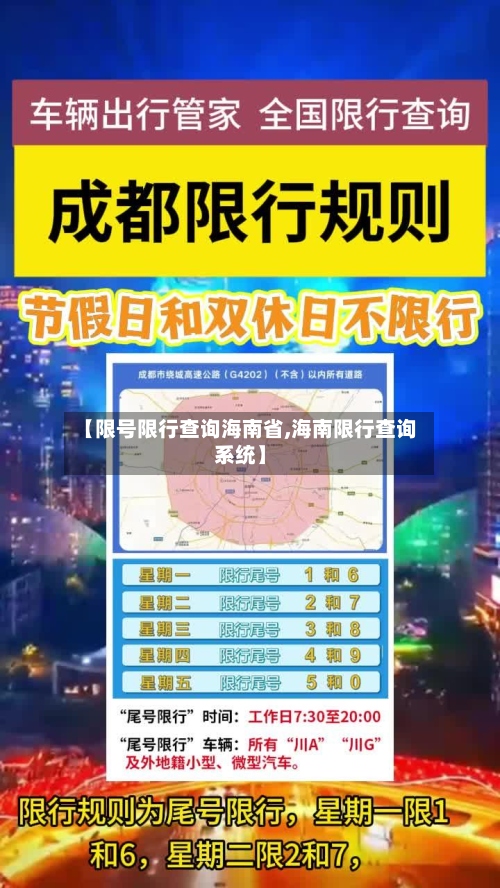 【限号限行查询海南省,海南限行查询系统】