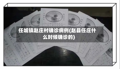 任城镇赵庄村确诊病例(赵县任庄什么时候确诊的)