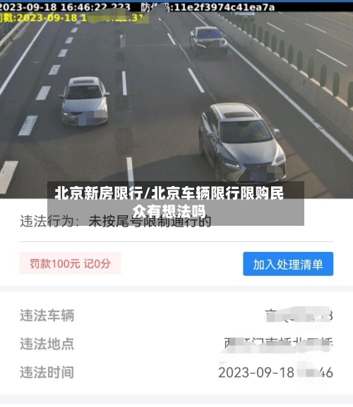 北京新房限行/北京车辆限行限购民众有想法吗
