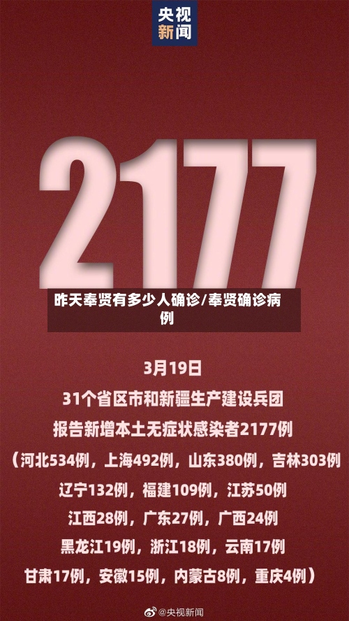 昨天奉贤有多少人确诊/奉贤确诊病例