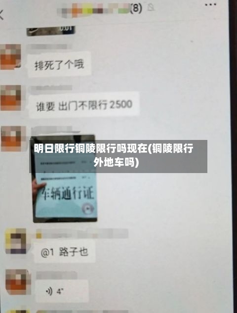 明日限行铜陵限行吗现在(铜陵限行外地车吗)-第3张图片