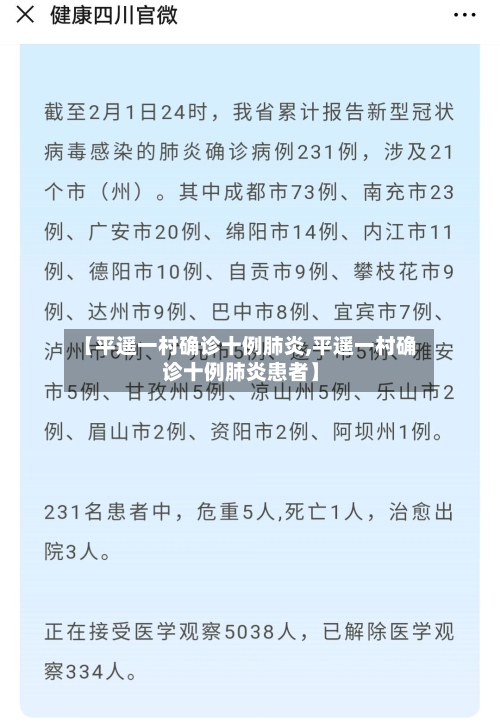 【平遥一村确诊十例肺炎,平遥一村确诊十例肺炎患者】-第2张图片