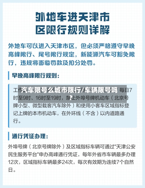汽车限号么城市限行/车辆限号吗?