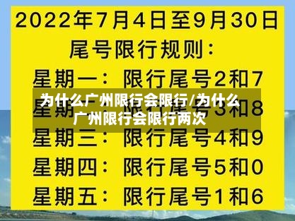 为什么广州限行会限行/为什么广州限行会限行两次