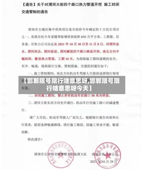 【邯郸限号限行啥意思呀,邯郸限号限行啥意思呀今天】-第2张图片