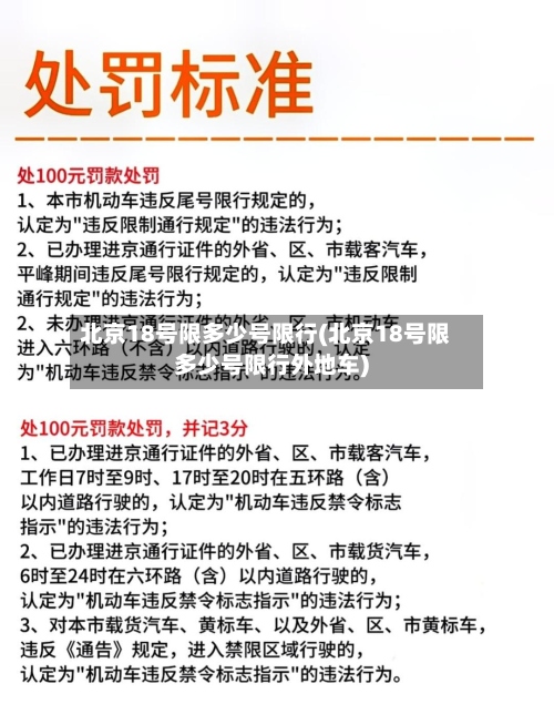 北京18号限多少号限行(北京18号限多少号限行外地车)