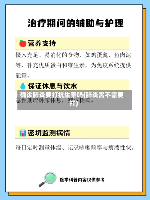 确诊肺炎要打抗生素吗(肺炎需不需要打)-第3张图片
