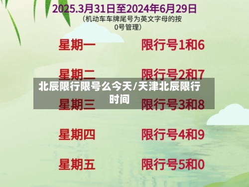 北辰限行限号么今天/天津北辰限行时间