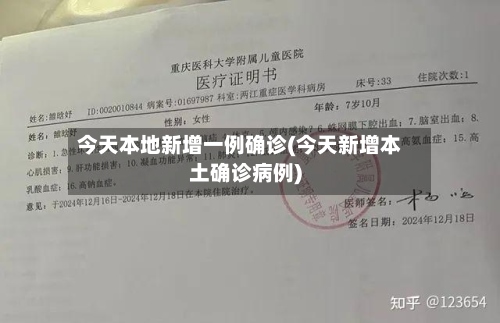 今天本地新增一例确诊(今天新增本土确诊病例)-第2张图片