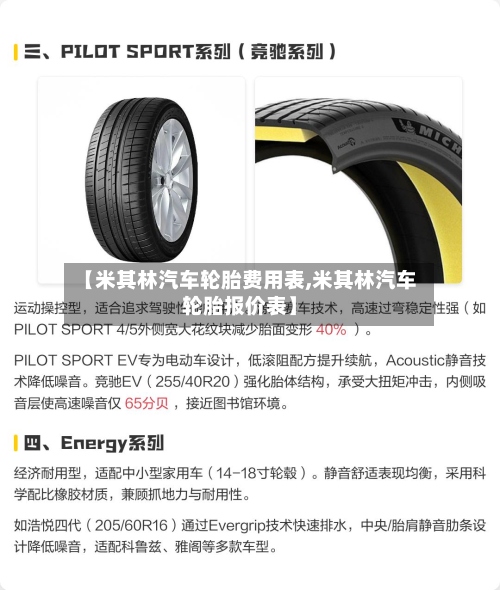 【米其林汽车轮胎费用表,米其林汽车轮胎报价表】