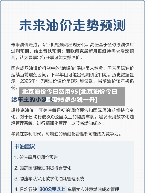北京油价今日费用95(北京油价今日费用95多少钱一升)-第3张图片