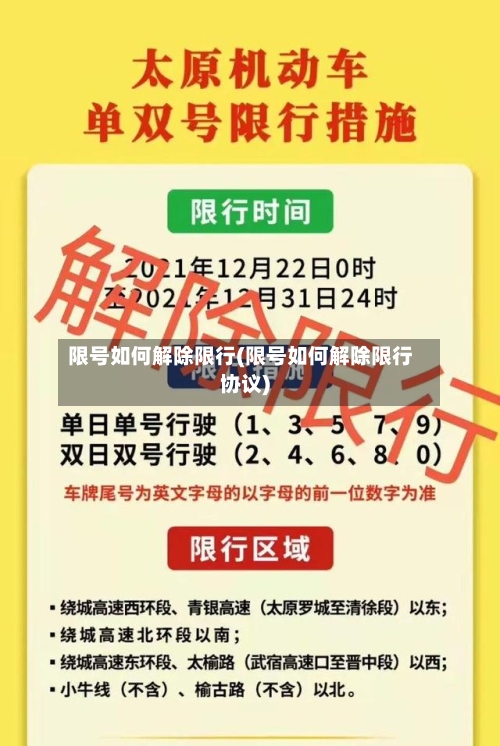 限号如何解除限行(限号如何解除限行协议)-第2张图片
