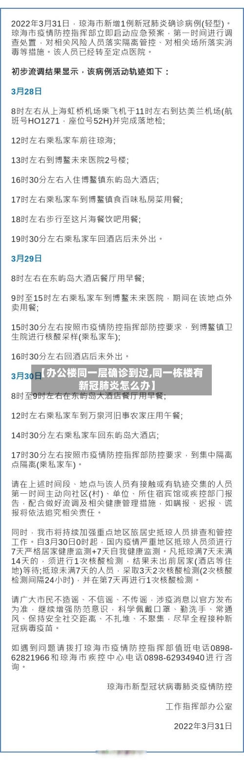 【办公楼同一层确诊到过,同一栋楼有新冠肺炎怎么办】-第2张图片