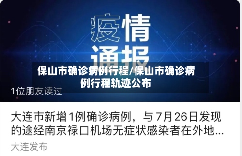 保山市确诊病例行程/保山市确诊病例行程轨迹公布-第2张图片