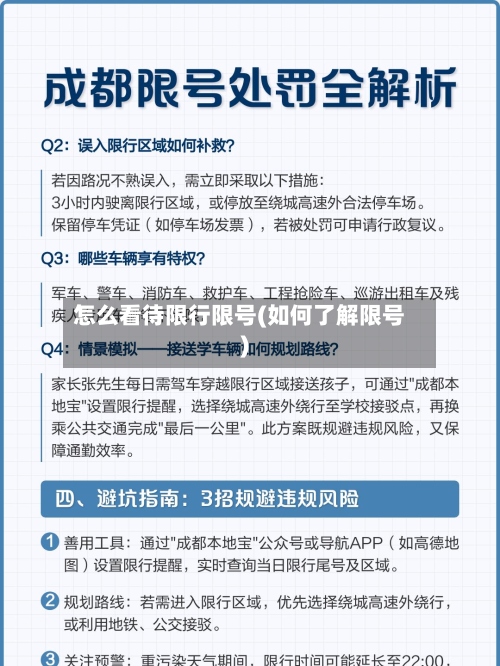 怎么看待限行限号(如何了解限号)