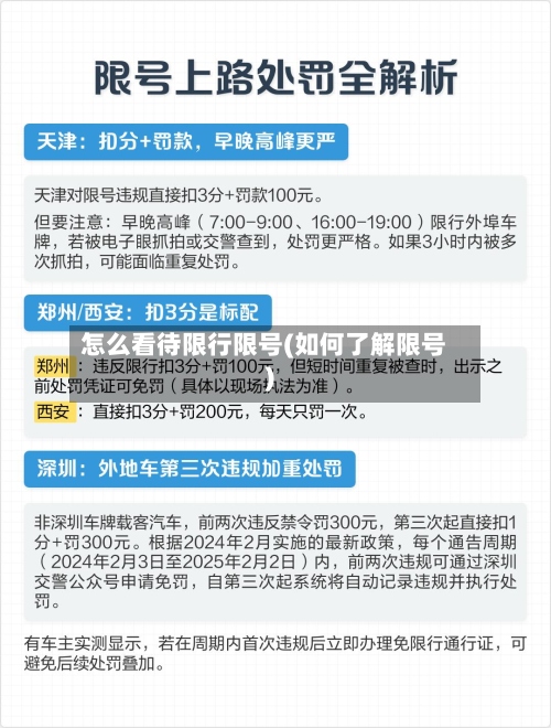 怎么看待限行限号(如何了解限号)-第3张图片