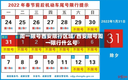 周一限号西安限行区域/西安限号周一限行什么号-第2张图片