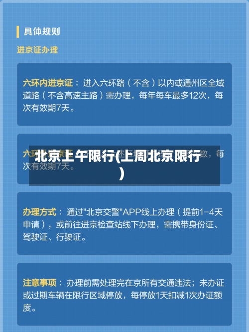 北京上午限行(上周北京限行)-第3张图片