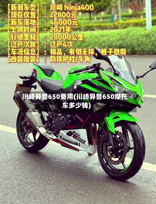 川崎异兽650费用(川崎异兽650摩托车多少钱)-第2张图片