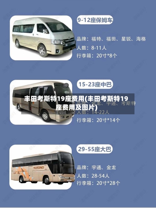 丰田考斯特19座费用(丰田考斯特19座费用及图片)