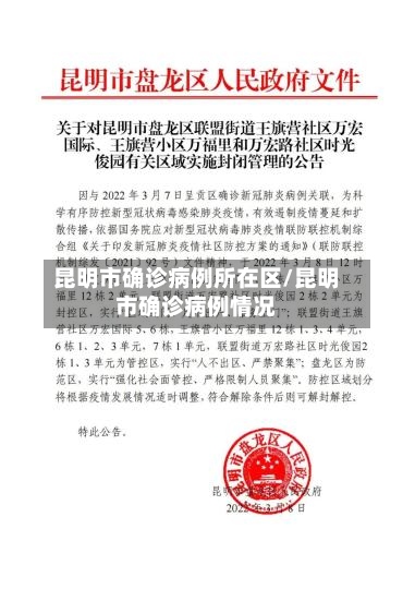 昆明市确诊病例所在区/昆明市确诊病例情况-第2张图片