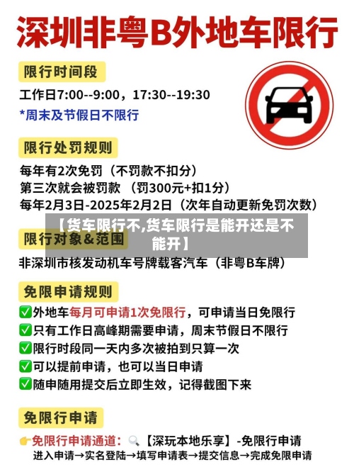【货车限行不,货车限行是能开还是不能开】-第2张图片