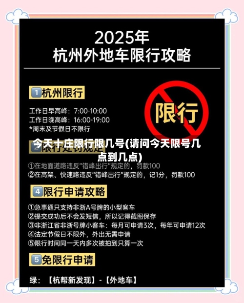今天十庄限行限几号(请问今天限号几点到几点)-第2张图片