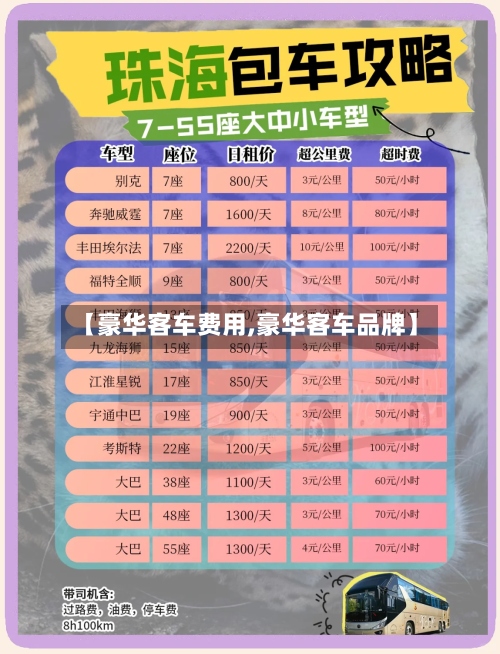 【豪华客车费用,豪华客车品牌】
