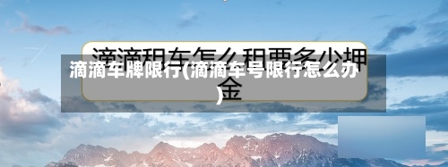 滴滴车牌限行(滴滴车号限行怎么办)