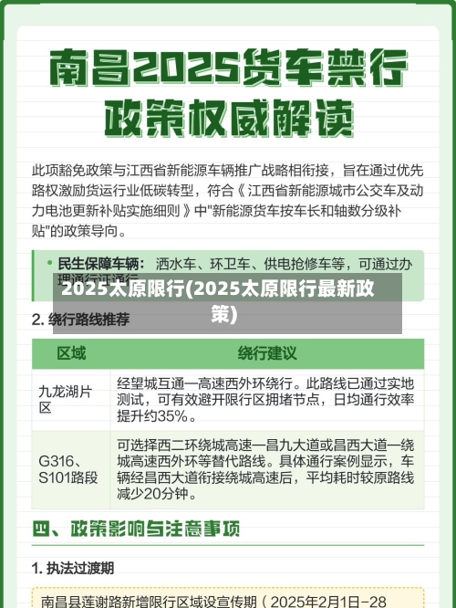 2025太原限行(2025太原限行最新政策)-第3张图片