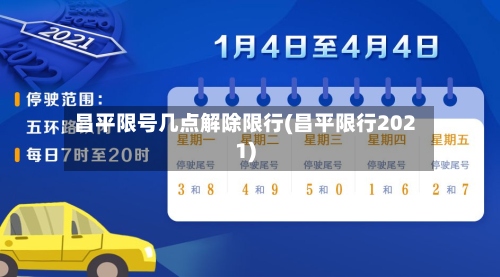 昌平限号几点解除限行(昌平限行2021)-第2张图片